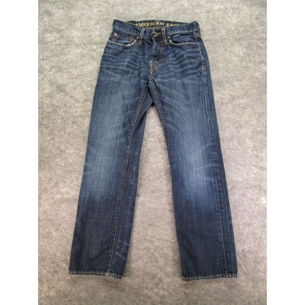 American Eagle Jeans‎ mens 26x28 Slim Straight Blue Denim 1146